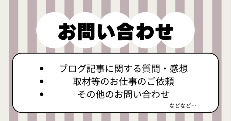 問い合わせ