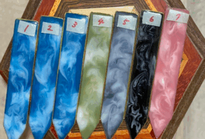 pear25_riiiのエポキシレジンのネームプレート