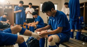 サッカー選手としての挫折と、仲間を支える「裏方」としての喜びに目覚めた高校時代。筆者の人生の原点を象徴する一枚。