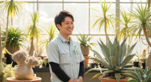 岐阜の植物イベント「BOTAJAM」主催者のエルプラさん。この記事の主役であり、多くの植物愛好家から信頼されている人物。